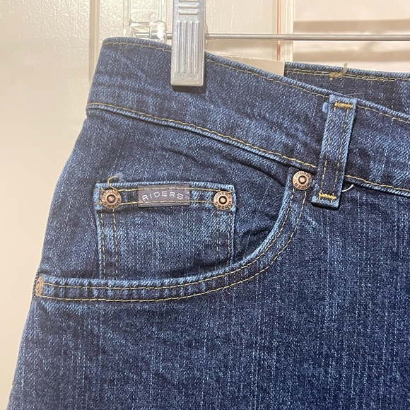 RIDERS by Lee 10 L NWT Misses Stretch Mid-Rise Straight Leg Eased Fit Seat/Thigh - Picture 3 of 12